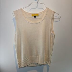 St. John Ivory Sleeveless Tank Top